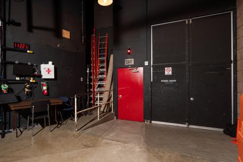 Campbell Hall backstage right loading doors